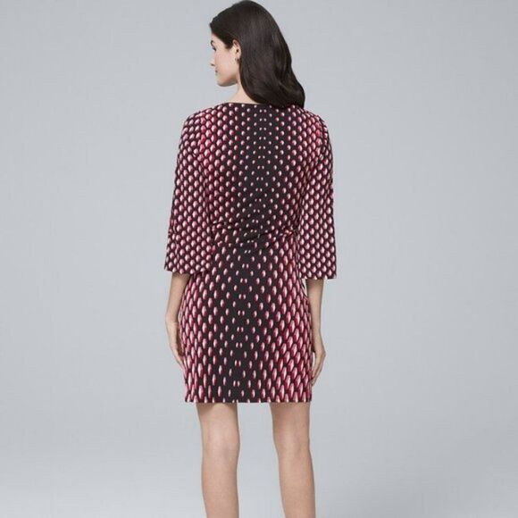 White House Black Market Split Sleeve Dress Small - Picture 2 of 8